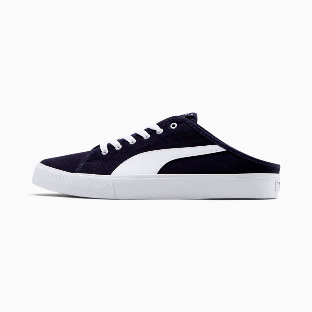 Puma Bari Férfi Papucs - Sötétkék/Fehér ( Hungary - RQMZA2473 )